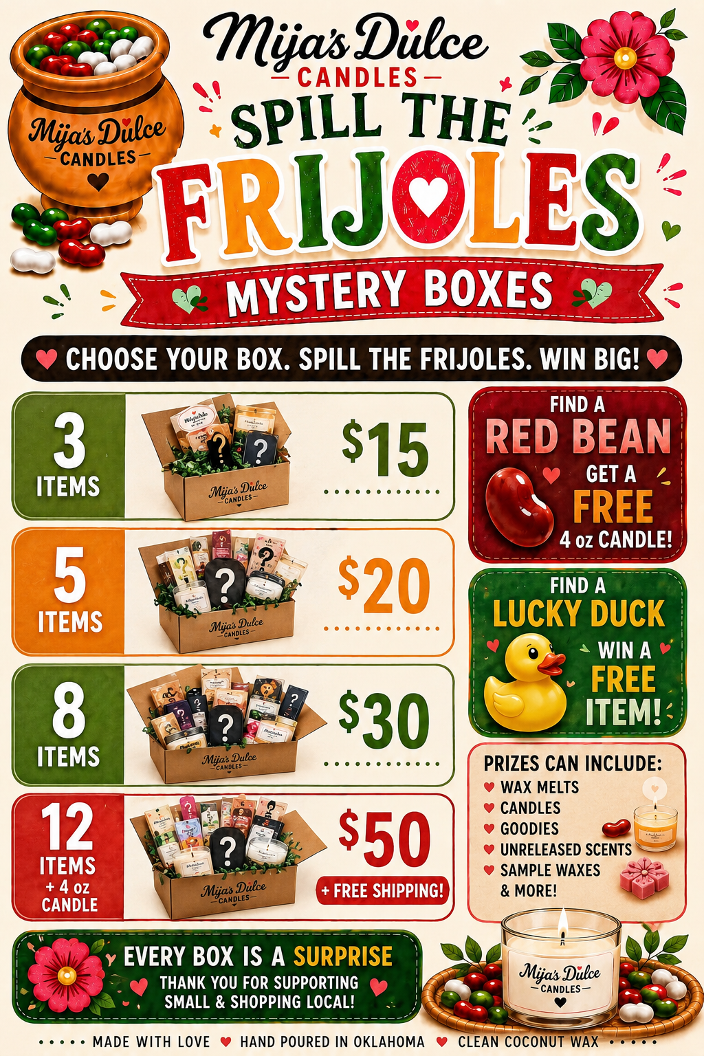 Spill The Frijoles Mystery Boxes